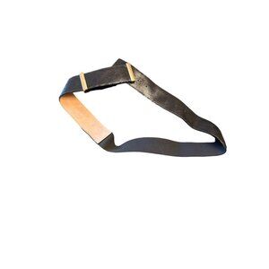 Ann Taylor Womens Black & Gold Elastic Belt Size M Adjustable